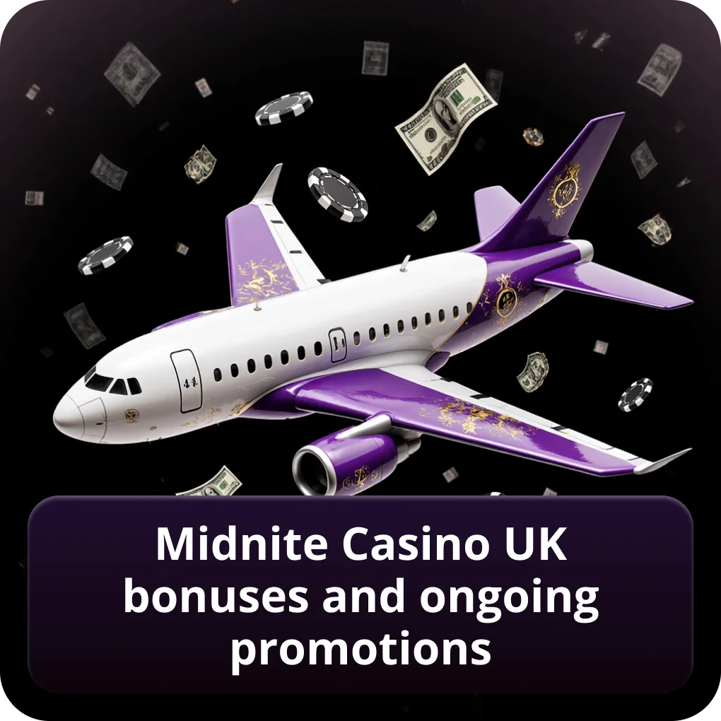 Midnite Casino UK bonuses and ongoing promotions